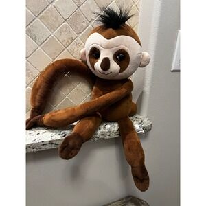 WowWee Fingerlings Kingsley the Sloth Brown Plush Stuffed Animal Toy 2018 18 in
